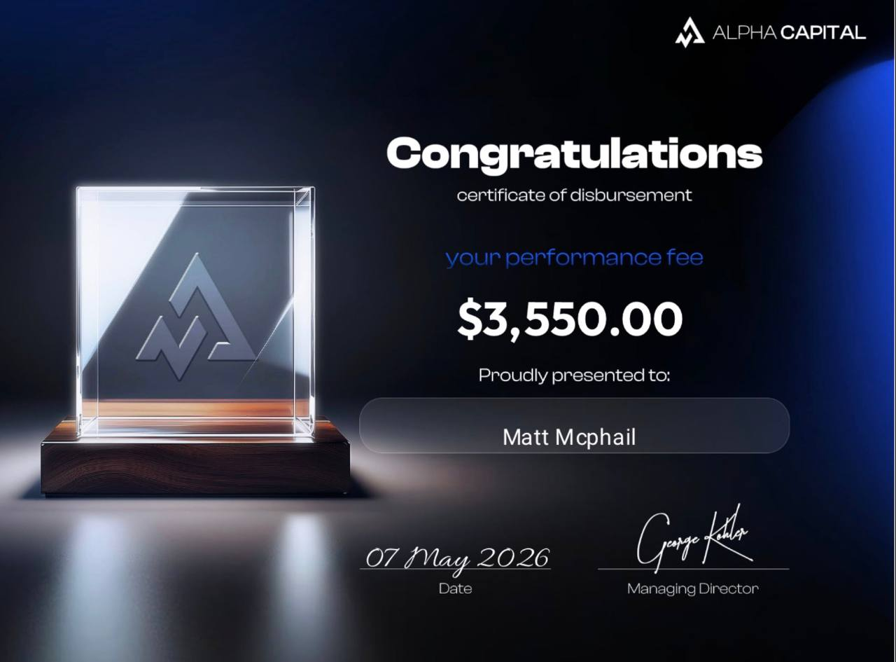 Alpha Capital payout certificate — $3,550.00